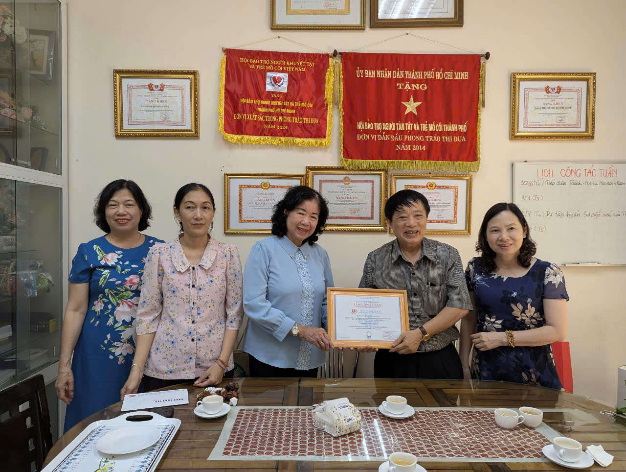 Hội bảo trợ Người khuyết tật và trẻ mồ côi Thành phố Hà Nội đến thăm và làm việc với Hội bảo trợ Người khuyết tật và trẻ mồ côi Thành phố Hồ Chí Minh